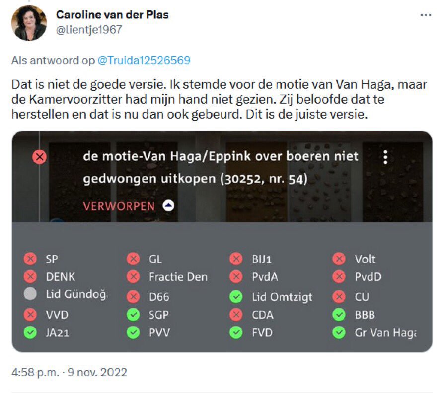 Caroline van der Plas tweet media