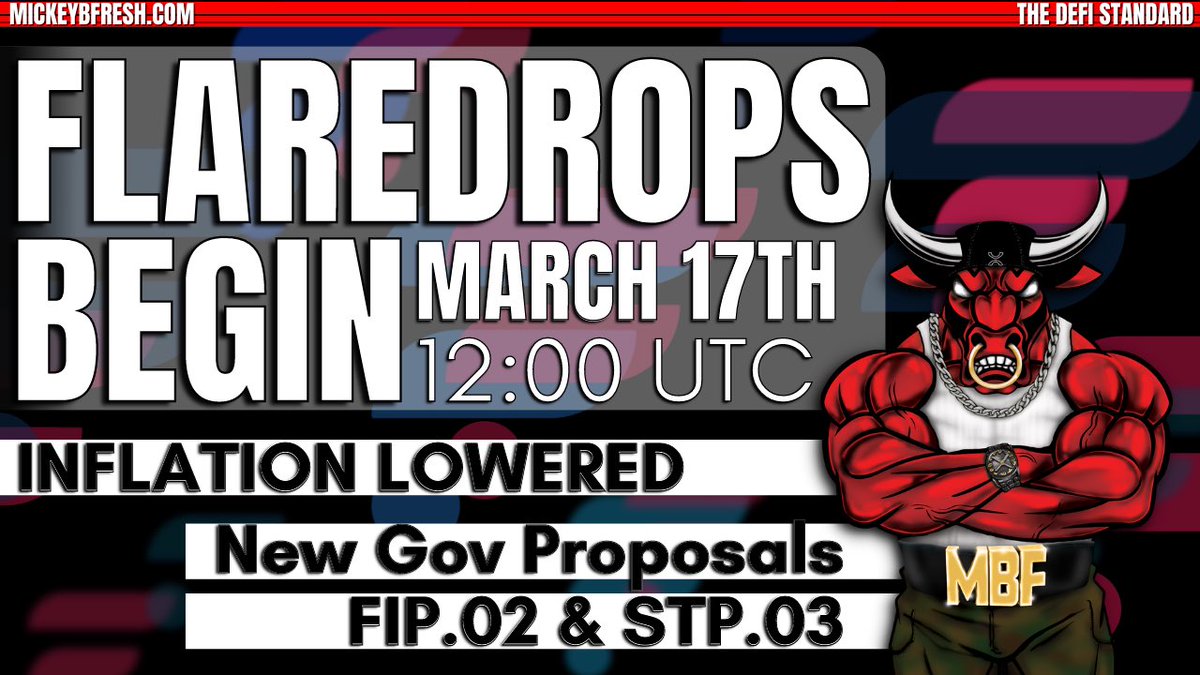 📣💥#FLAREDROPS 40min YT Video “Overview of highly anticipated monthly “FlareDrops”💦 begins March 17th”🚀  Implementation of FIP.01- lowers Inflation &amp; more.  ✅Full Details of 676 Milllion #FLR monthly Claim process over 36 Months.💥FTSO COLLUSION💥
👉youtu.be/HsbCNpxTXPg👈