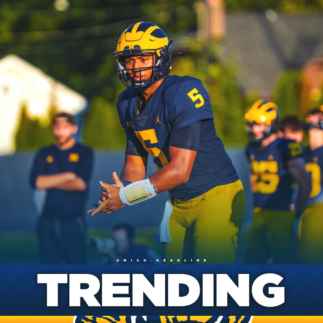 umichheadline's tweet photo. Trending: Michigan QB Brandon Mann will be playing both Baseball and Football🔥

Dual Sport beast @BranMann34 #GoBlue https://t.co/7tuHJZSPH2