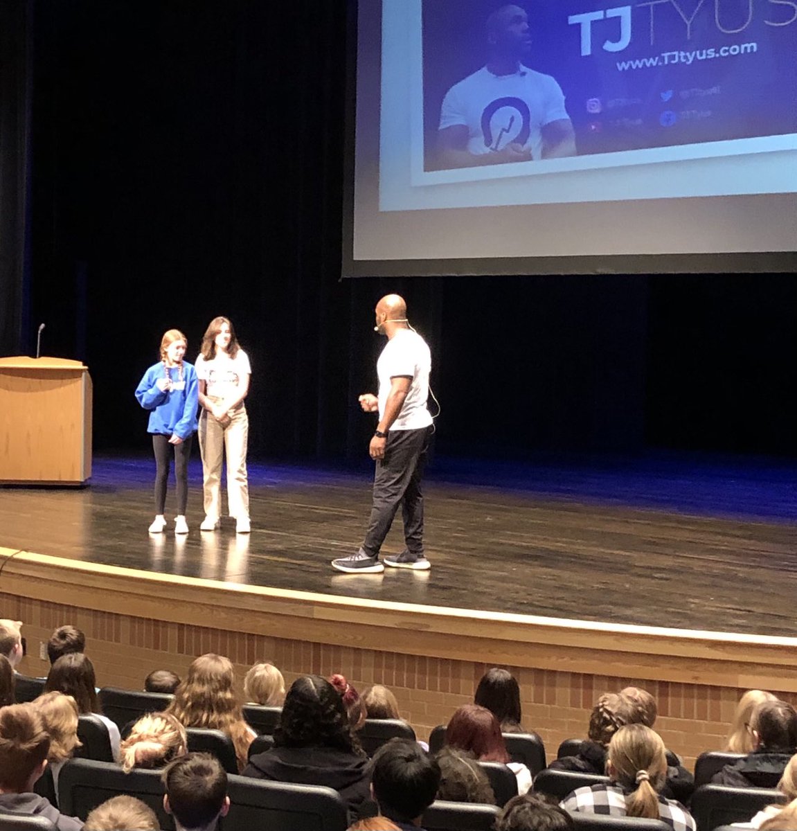 RockyStamos1's tweet photo. Thank you to @TJTyus1 for motivating our students to be the best version of themselves! #strongertogether #plainwellms #plainwellschools https://t.co/ddb6T5FLre