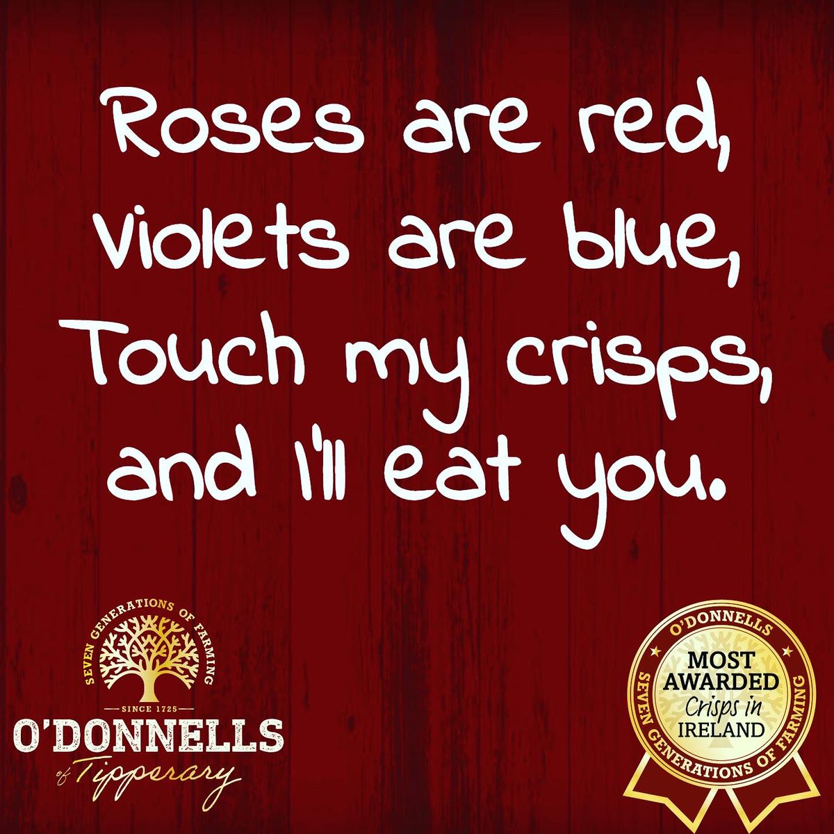 O' Donnells Crisps (@odonnellscrisps) on Twitter photo Fair point. #ValentinesDay Fair point. #ValentinesDay
