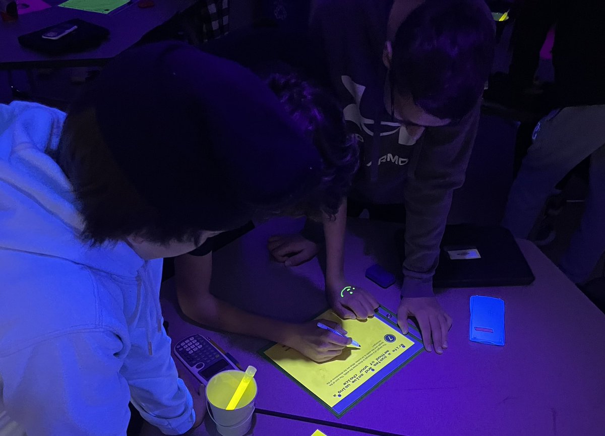 GLOWING Collaborative Study Group Reviews are always a fun favorite <a href="/ElkRiverVMS/">VandenBerge Middle School</a> !!!  ❤️#iteachmath #collaboration #blendedlearning #middleschool #stationrotation #glowday2023 <a href="/ISD728/">ISD 728</a>