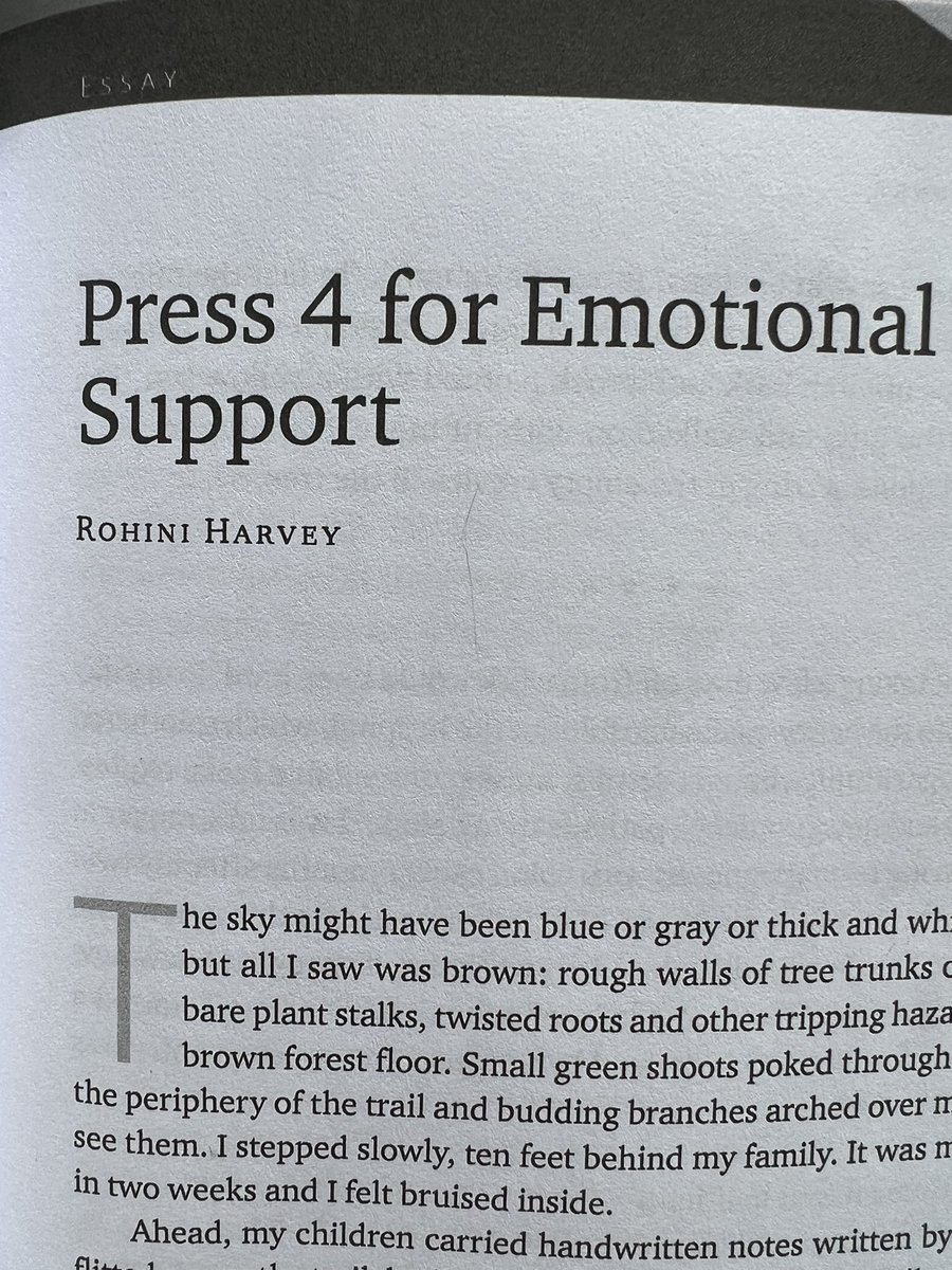 RohiniHarvey's tweet photo. Thrilled to see my essay “Press 4 For Emotional Support” about doctoring in the surreal early Covid days published in @FourthGenre. So grateful that they gave my piece a home. #CNF https://t.co/VoQqMuXErU