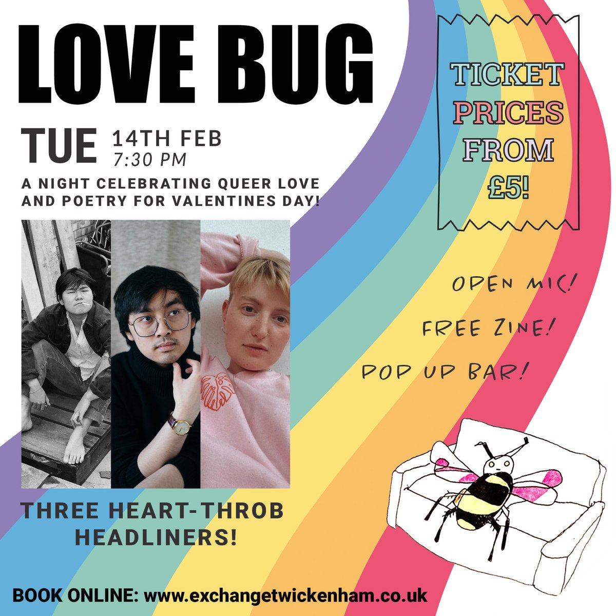 SMU LGBTQ+ Staff Network (@smu_lgbtq) on Twitter photo Don’t forget tomorrow is Valentine’s Day! If you are at a loose end or need a last minute romantic event <a href="/ExchangeTwick/">Exchange Twickenham</a> there is a LGBTQ night celebrating queer love, with tickets from £5! #lgbtqtwickenham #twickenham #poetry #valentinesevents #lgbtqevents #supportlocal Don’t forget tomorrow is Valentine’s Day! If you are at a loose end or need a last minute romantic event <a href="/ExchangeTwick/">Exchange Twickenham</a> there is a LGBTQ night celebrating queer love, with tickets from £5! #lgbtqtwickenham #twickenham #poetry #valentinesevents #lgbtqevents #supportlocal