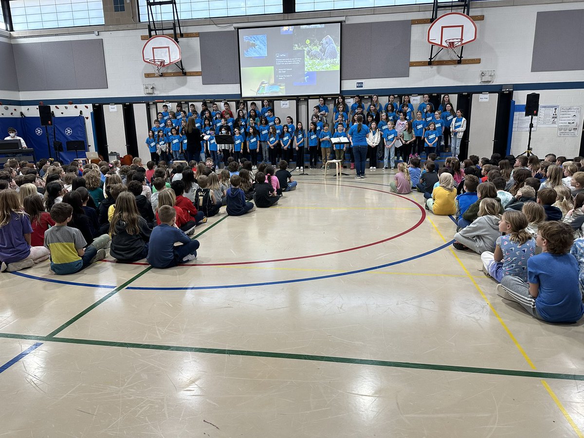 Looking forward to our 4th and 5th grade Chorus concert 🎵 tonight at 7pm! They did a great job today during our student performance! #engageD64