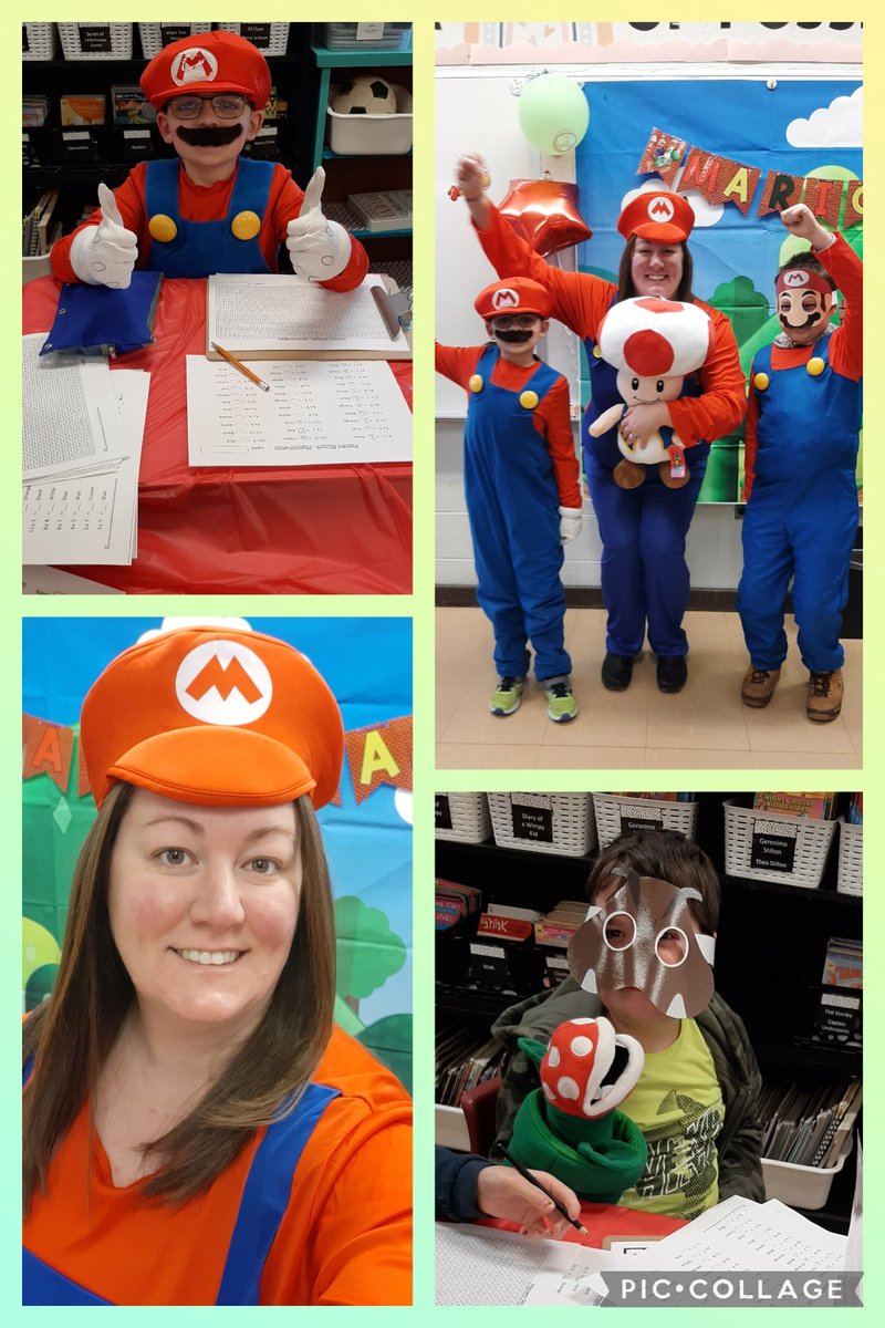 R_Sharks's tweet photo. 4Sharkey earned their reward day!  This transformation was Mario Day and the students LOVED it!  @SchoolUniacke #classroomtransformation #makelearningfun #MarioDay https://t.co/1VMnowXCuM