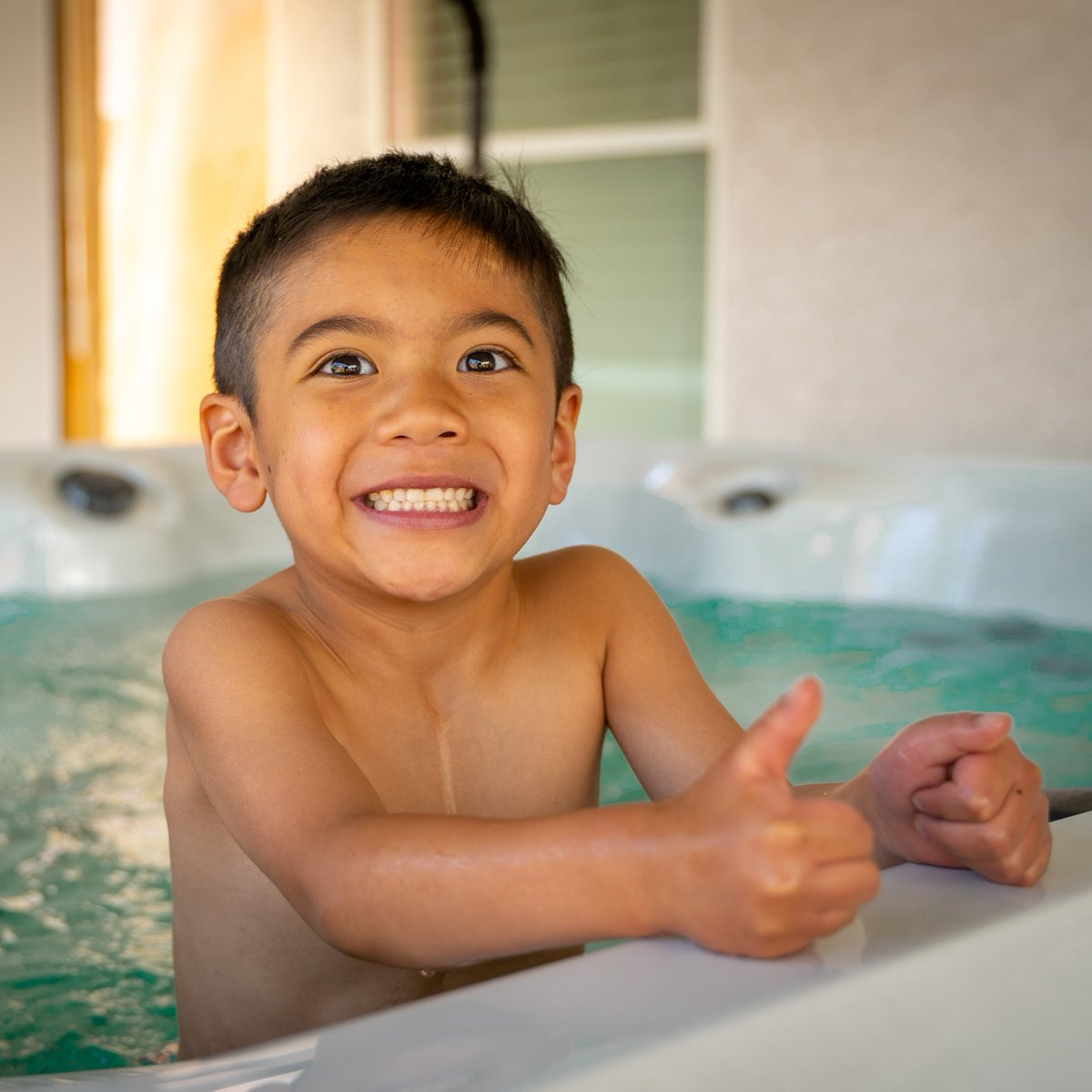 Anthony has had three open-heart surgeries. Water gives him feelings of comfort and safety so his wish to have a hot tub was more than heart-warming. It helped him believe in brighter days ahead! Celebrate #HeartOfAWish this #AmericanHeartMonth by visiting wish.org/heart