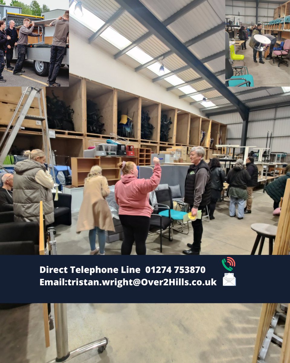 Over2Hills's tweet photo. Just some of the great furniture available for our Charity Partners, with new stock daily it's worth giving Tristan a call to see how we can help.
 
 #westyorkshire #charityshop #charity #nonprofit #yorkshire #charityevent https://t.co/8GIbgkE0PA