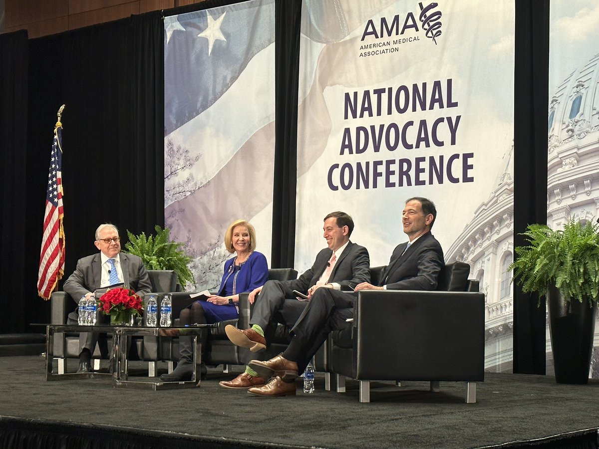 JasonJamesonMD's tweet image. AMA leadership also provides further insight into key issues for physicians as we prepare for Capitol Hill visits, including #fixpriorauth with AMA data showing how Medicare Advantage plans were creating barriers to care for patients. 
@AmerMedicalAssn 
#AMANAC