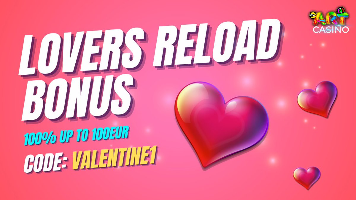 _artcasino_'s tweet photo. Put on your love goggles and let the excitement roll at ArtCasino!
#casino #onlinecasino #onlineslots #slots #slotmachines #artcasino #ValentineDay #freespins #promotion #vpnallowed #crypto #cryptofriendly https://t.co/0ZwDe6yBqR