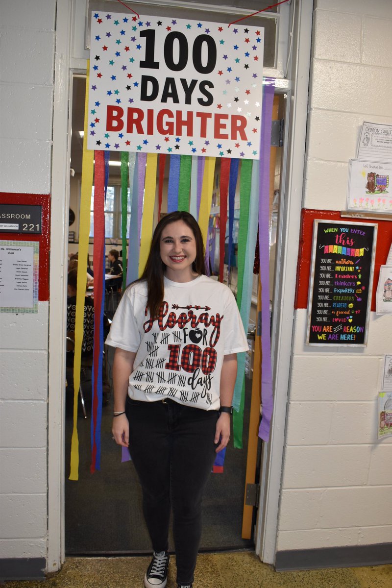 My students are 100 days brighter!!! 🌟So proud of all the ways they’ve grown so far this year! #onechatham #100thDayofSchool