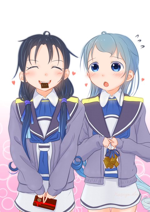バレンタインさみすず。#艦これ 