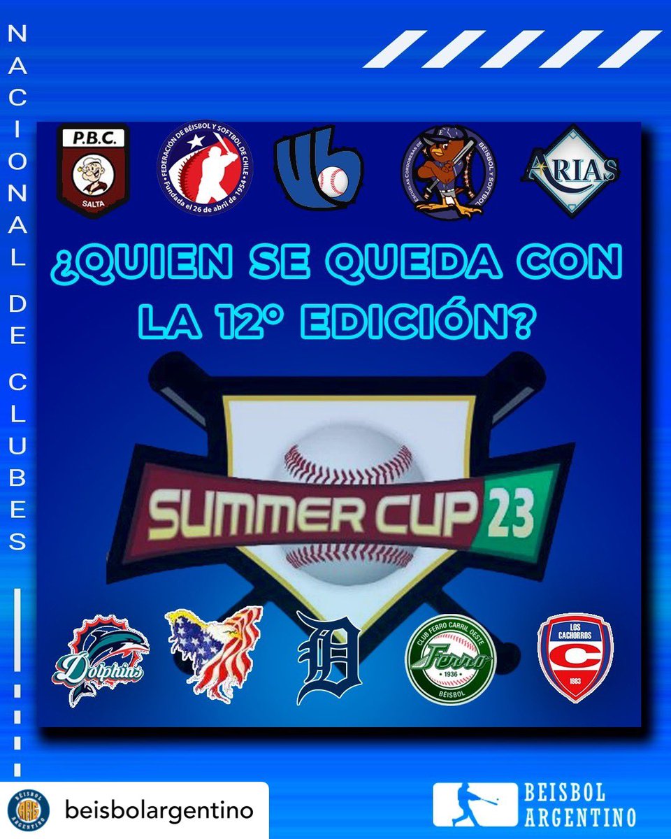 Siiii!!! Nos reactivamos este 2023!!!! Nuestro Team Chile Beisbol se va a Salta, República Argentina, desde el 15 al 22 de Febrero para participar en la Summer Cup organizada por Club de Beisbol Popeye! Vamos Guerreros!!!! 
<a href="/BeisbolArgCom/">Béisbol Argentino</a>