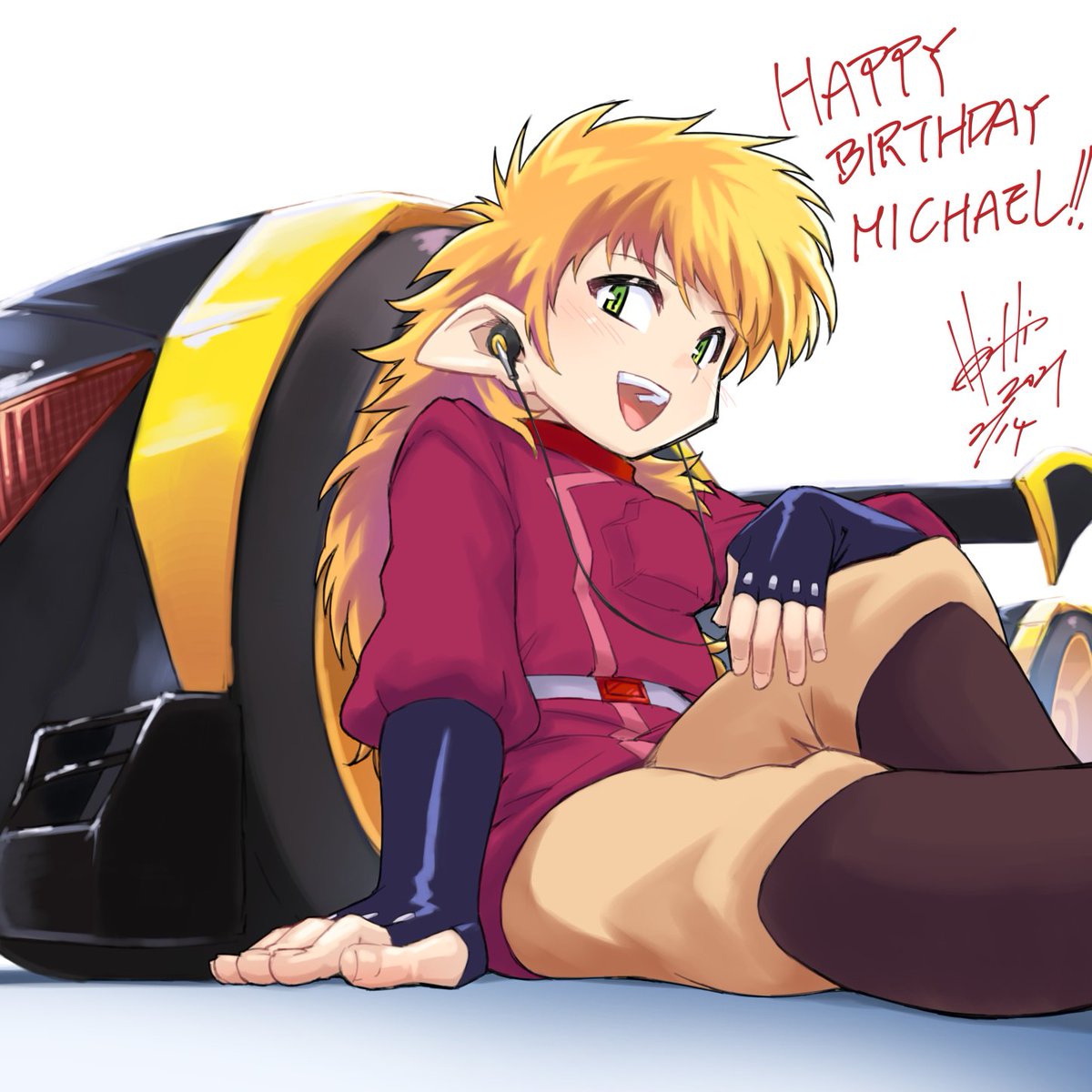 という妄想ハピバ絵でした😊
#ミハエル様聖誕祭2023 
#レツゴ 