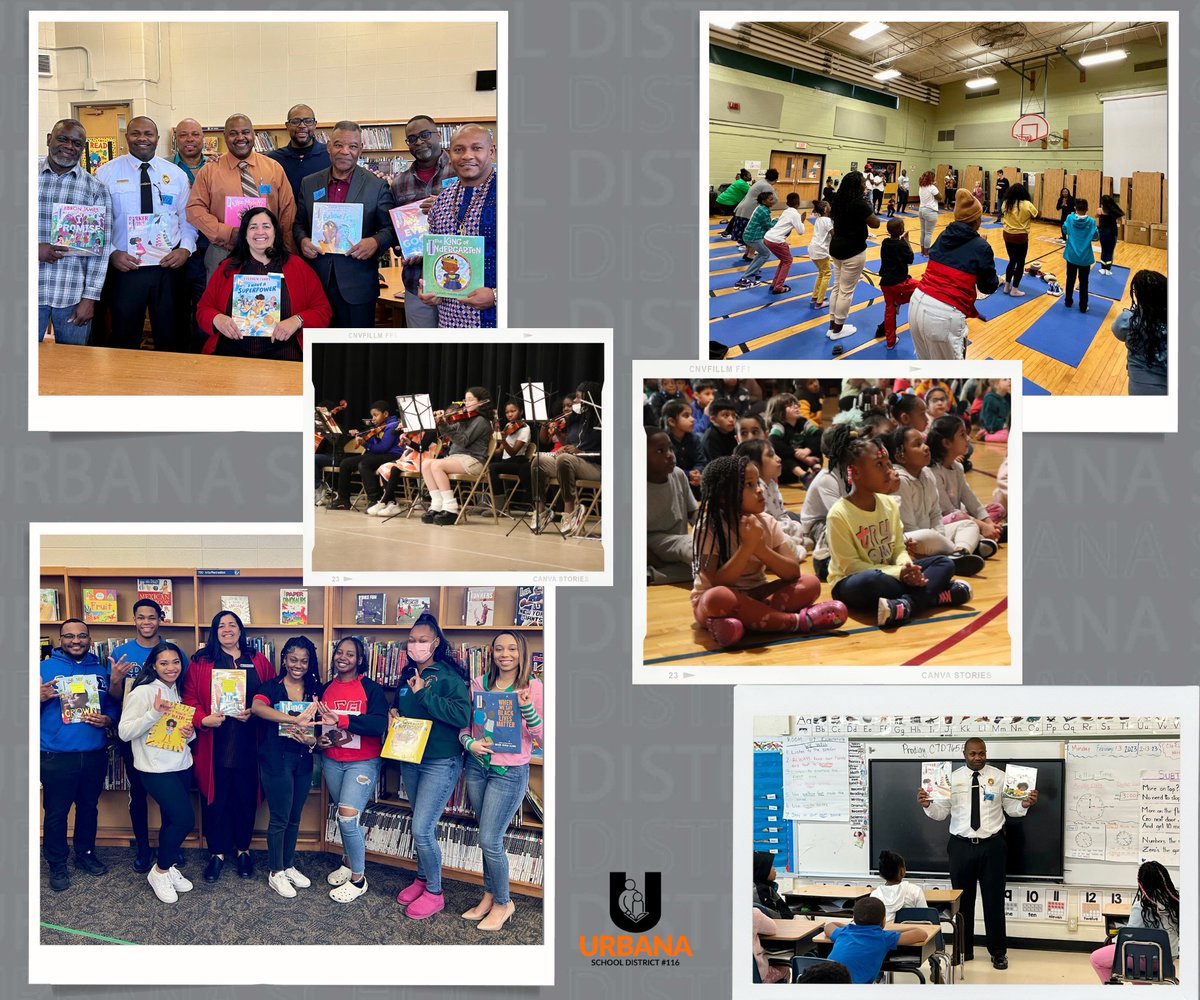 Urbana116's tweet image. What a great day of activities for #NAAPID. Assemblies, guest authors, fitness activities, musical performances &amp;amp; more! We are grateful our staff &amp;amp; thankful to our families who spent their time in our schools today! 🧡 🖤 #UrbanaBetterTogether #BHM  @Urbana116Super