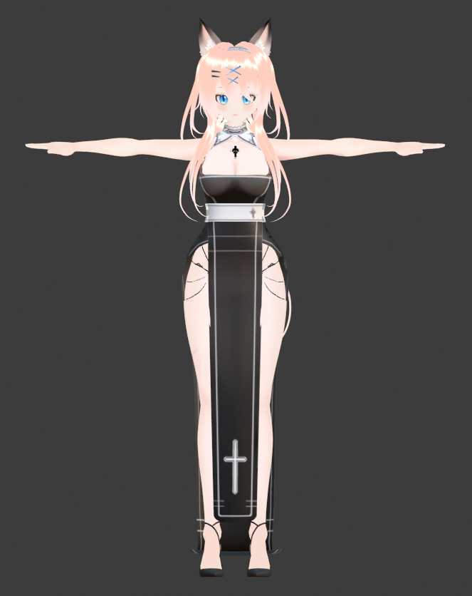 heng_eighteen's tweet photo. My first #BOOTH 3d character, Maria, was completely finished. She is an anime girl with car ears and beautiful red hair, dressed as a nun. 

Further I will put her in my booth shop on 17 Feb with one more costume. 

#Vtuber #VRChat #3DCG https://t.co/e7s4Pxjwrz