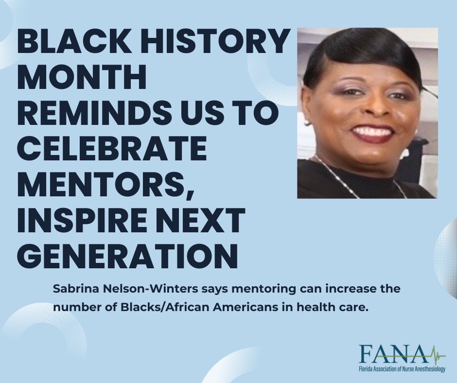 FLCRNA's tweet photo. Opinion: Black History Month reminds us to celebrate mentors, inspire next generation
Sabrina Nelson-Winters says mentoring can increase the number of Blacks/African Americans in health care.

 #BlackHistoryMonth #SabrinaNelsonWinters #AfricanAmericans https://t.co/sMQlQa4Mjb