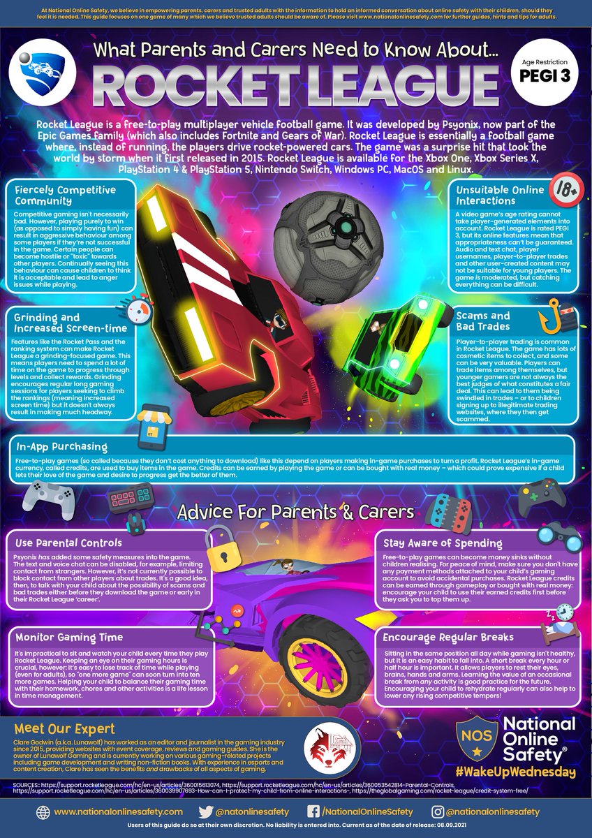 StrettonStMatts's tweet photo. Read this excellent poster to learn more about ROCKET LEAGUE. 
@natonlinesafety #SSM #SSMEsafety #SSMComputing #SSMDigitalLeaders https://t.co/o5LJZ3Mruk