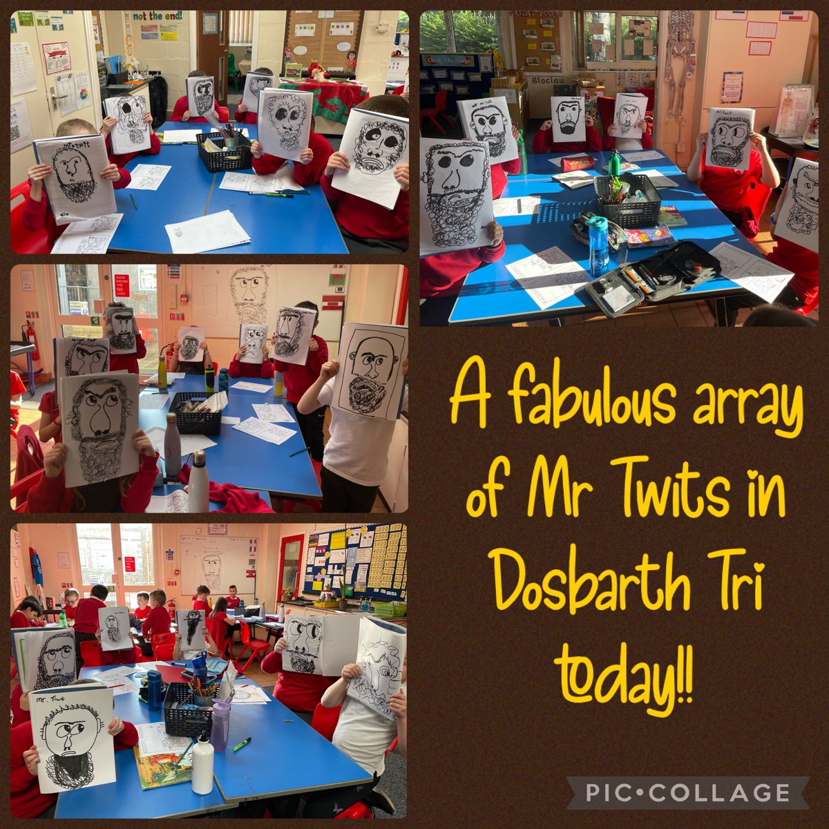 We had some fabulous Mr Twits in <a href="/PengamYear3/">Pengam Year 3</a>. I can certainly start to see their art skills improving weekly! So impressed. Bendigedig Dosbarth Tri 👍🏼 #mrtwit <a href="/roald_dahl/">Roald Dahl</a>