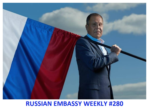 RusEmbUSA's tweet photo. ⚡️Enjoy the 2️⃣8️⃣0️⃣th #RussianEmbassyWeekly⚡️
📎Read in full: https://t.co/iU9qd6gC9s https://t.co/cmSnZc758D