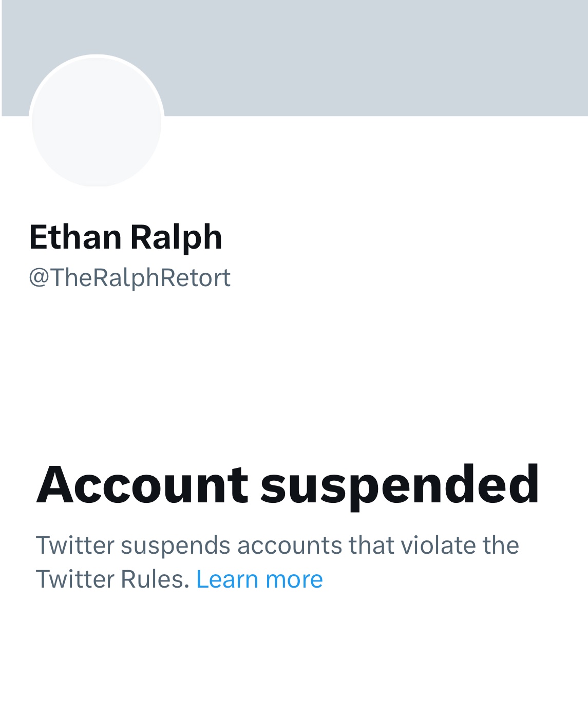 Murph on X: Ethan Ralph has been suspended from Twitter. Mixed feelings on  this one because he did start a lot of infighting. t.coCJsAjnKTKN   X