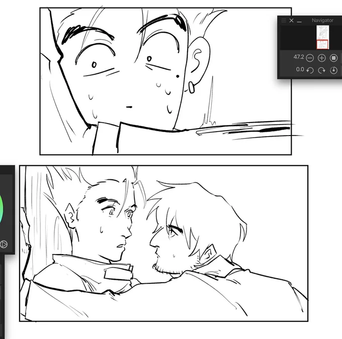 also another comic wip. id love to finish this tmrw, but the likelihood is low… 