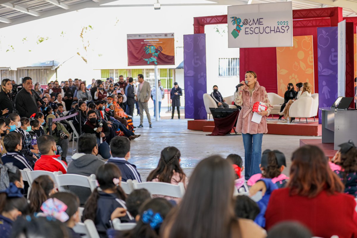 MarinadelPilar's tweet photo. Anunciamos los resultados del Programa “¿Me Escuchas?” en la que participaron más de un millón de niñas, niños y adolescentes en todo el país; con estas conclusiones generamos una política centrada en las prioridades de nuestra niñez.
(2/2) https://t.co/5ZS8kqr92T