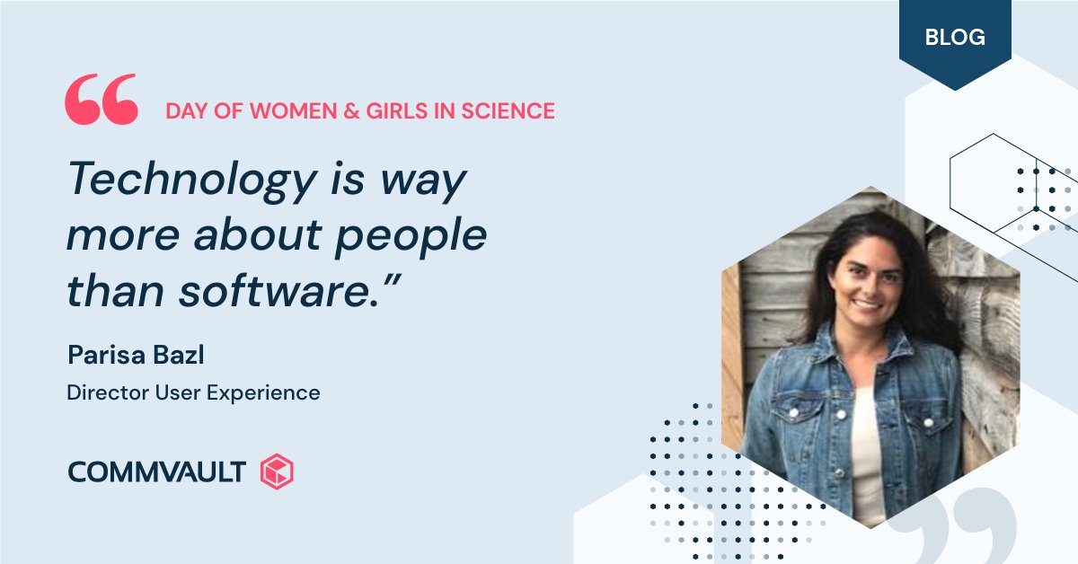 Commvault's tweet photo. Check out our recent blog featuring two of #Commvaults incredible leaders, Vidya Shankaran and @V51JVd. 
Join us in promoting diversity and inclusivity in STEM &amp; encouraging more girls and women to pursue careers in these fields! #WomenInSTEM #GalentineDay https://t.co/G0lpv7Xdg5 https://t.co/I1ighIDKAl