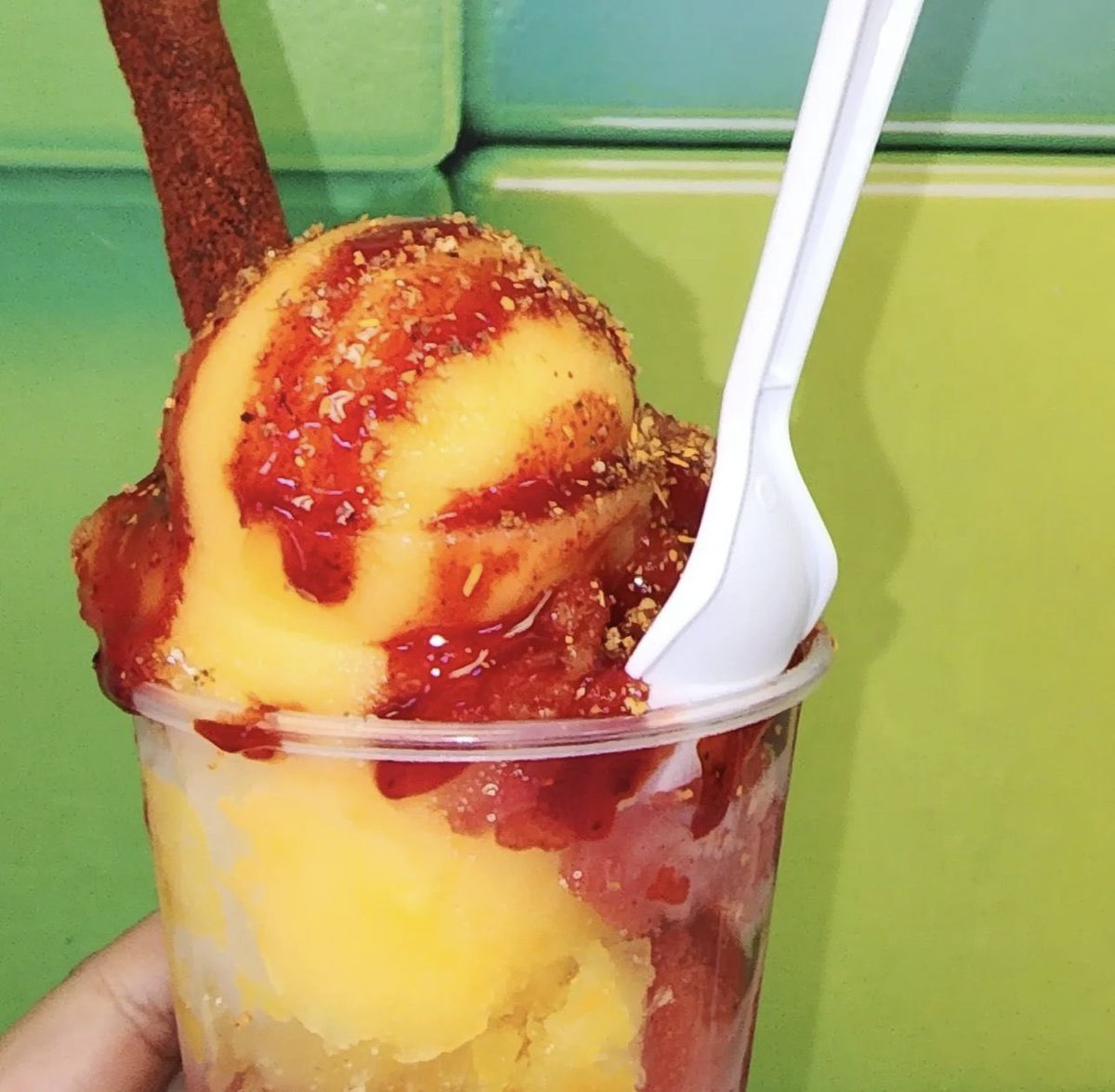 IcedCubeMSE's tweet photo. π
Mini mangonada & mini hot cheetos w cheese only 5 bucks today for #MANGONADAMONDAY βΌοΈ
πOpen until 10 PM tonight.
#icedcube #mexican #streeteats #snacks #treats #antojitos #hotcheetoswithcheese #hotcheetoflakes #hotcheetos #cheese #mangonada #Monday #rgv #valley #southtexas https://t.co/jjIzUtde77