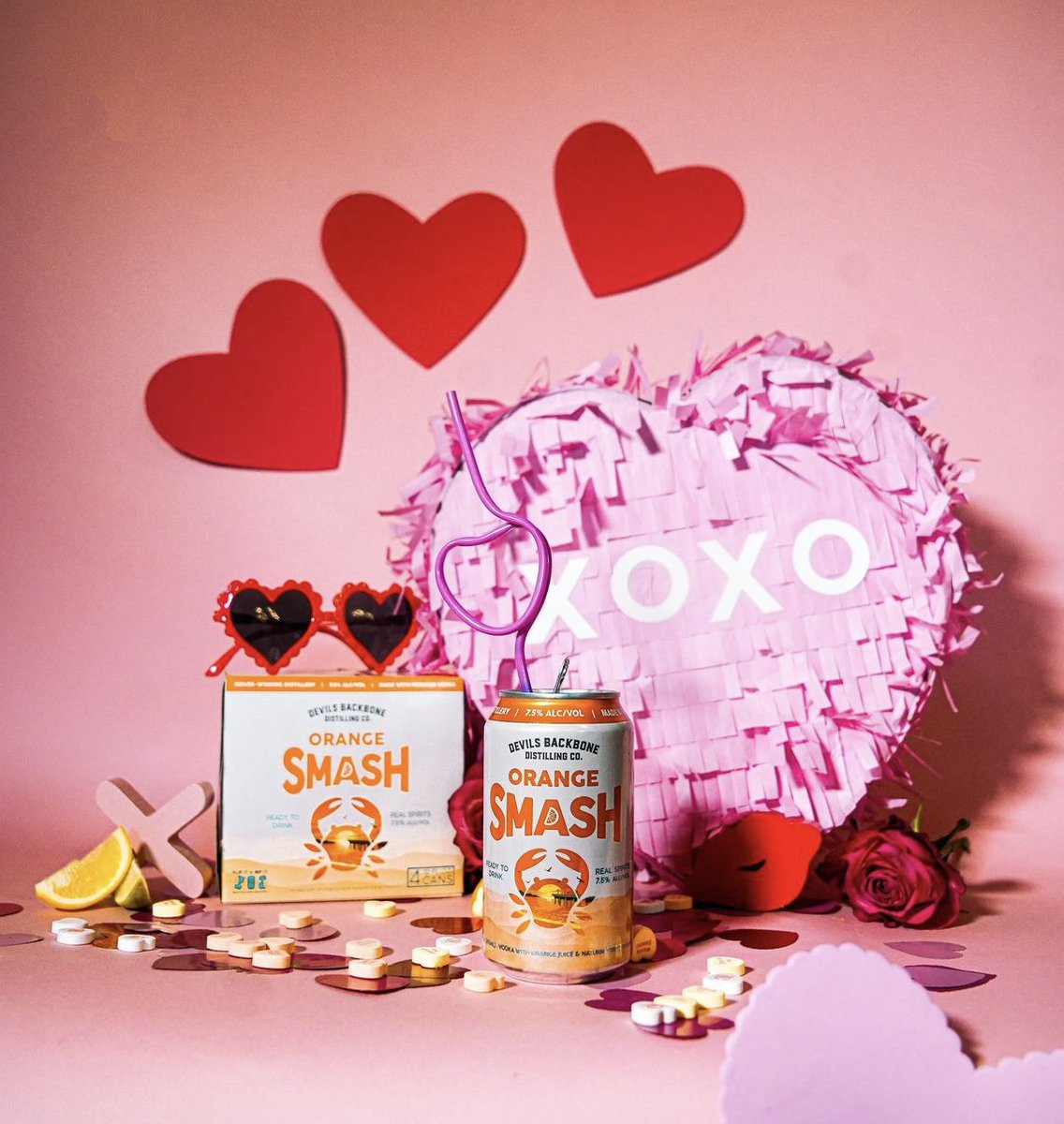 dbbrewingco's tweet photo. Don't buy her flowers tomorrow. Buy her Orange Smash. 

#DevilsBackboneDistillingCo #HappyValentinesDay #PremiumVodka #RealFruitJuice #OrangeSmash https://t.co/RKvYW0S61r