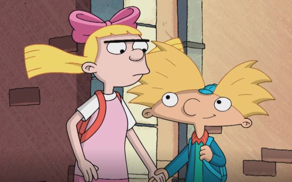 julicancinos's tweet photo. Voy con un hilo de San Valentin de una de las mejores parejas que ironicamente nunca fueron pareja pero nos da bastante tela para cortar sobre el amor y las relaciones. Arnold y Helga G. Pataki. ¿Es amor real? ¿Es obsesión? Abro hilo. https://t.co/Qd8PZwAbDg