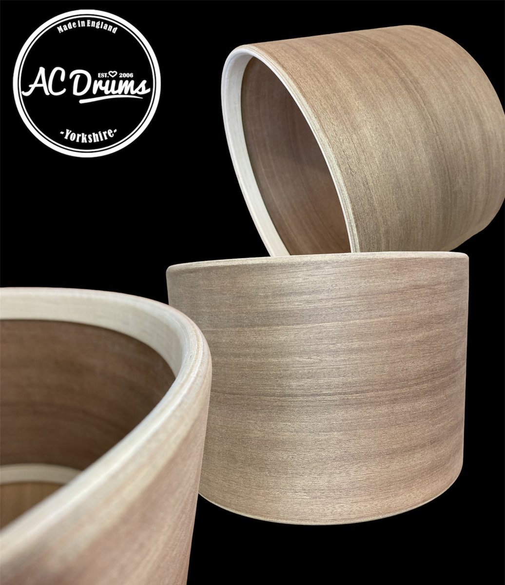 AnimalDrumsUK's tweet photo. A few from this week, vintage style Super thin mahogany with Maple rings #drumshells #customdrums #drums #drummer #drumshop #drummersofinstagram #drumshellsuk #acdrums https://t.co/0BzG5YkB1Q