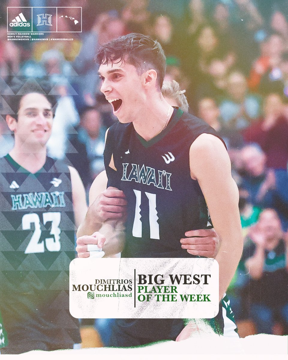 HawaiiMensVB's tweet image. JUST IN: @BigWestSports Player of the Week honors for #Dimi and #GVoss

🔗 bit.ly/3E5nUUI

#WarriorBall23 #NCAAMVB