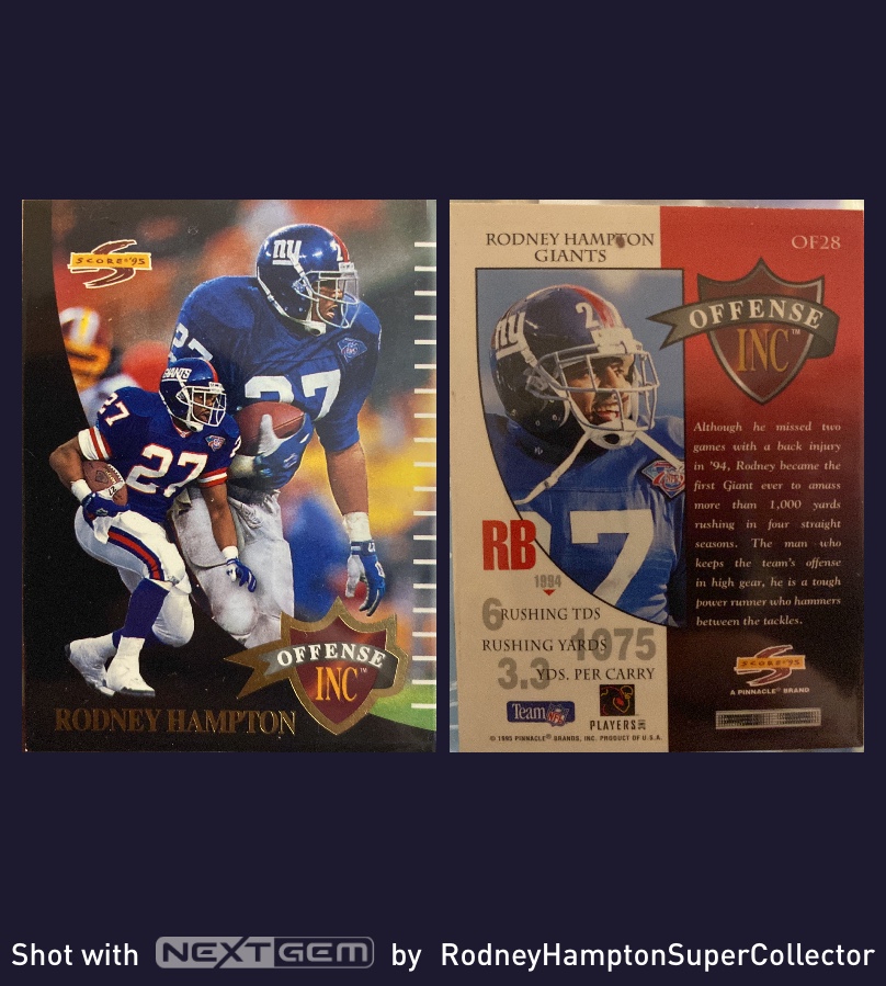 collec_sport's tweet photo. RODNEY HAMPTON 1995 SCORE OFFENSE INC
#RodneyHampton #score #OffenseInc https://t.co/qGTi3URs8y