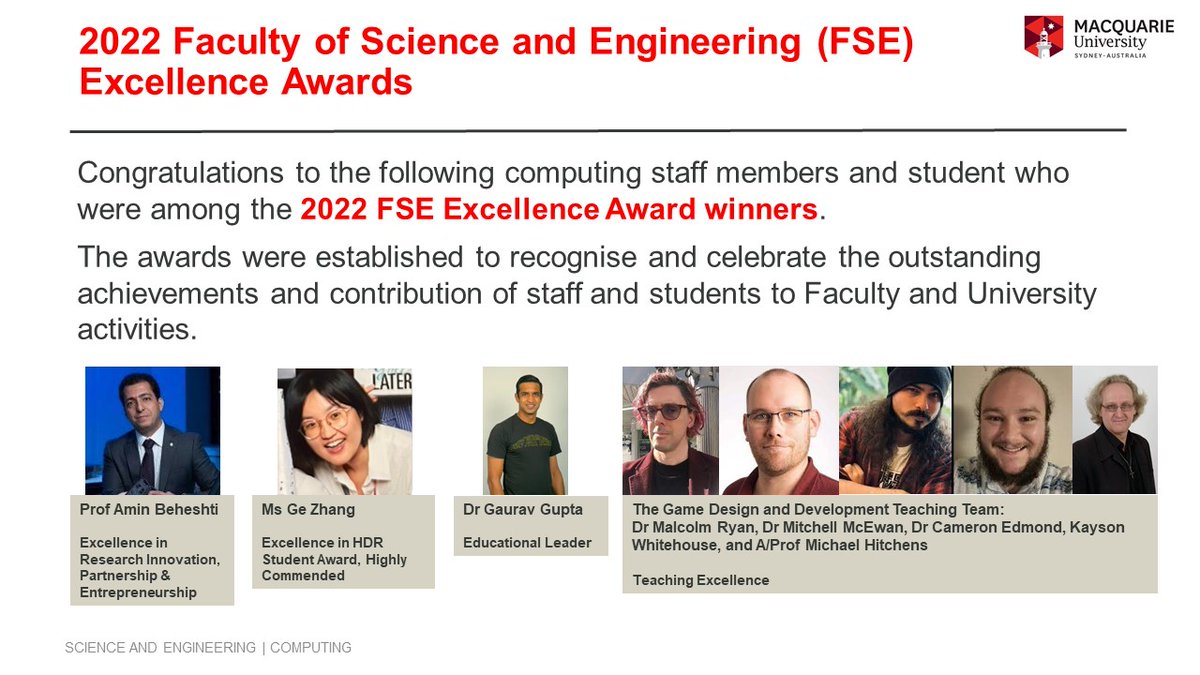 computing_mq's tweet photo. Congrats to our staff who were recognised at the 2022 @MQSciEng Excellence Awards. https://t.co/7yNTojokZ5