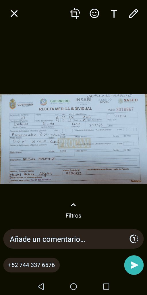 Por favor de manera urgente muuuuy urgente !!! 4 donadores de sangre cualquier tipo de sangre para mañana martes 1de febrero 2023 Es para mi hija de menos de 1 mes de nacida ,mañana a las 5 am Los necesito !!!!, debido que la volverán a operar del intestino 7443848063