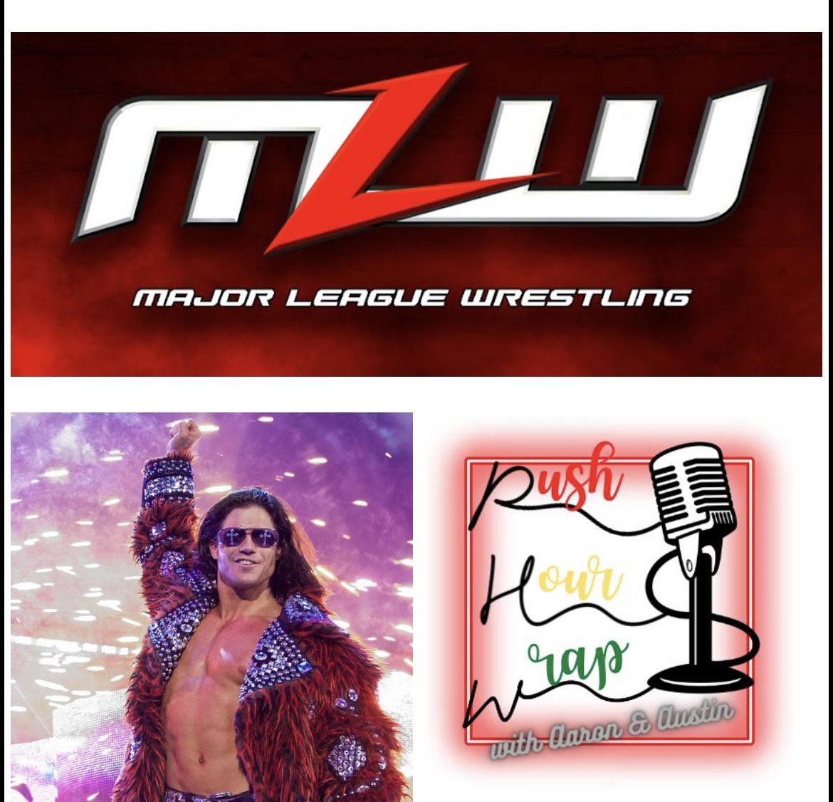 John Hennigan, previously known as
John Morrison in the WWE will be on Rush Hour Wrap tomorrow at 3:45pm to discuss Major League Wrestling which launched in Philly in 2002! 

#wrestling #wrestlinglife #WrestlingCommunity #johnmorrison #wwe #MLW #fyp #follow #radio #tunein