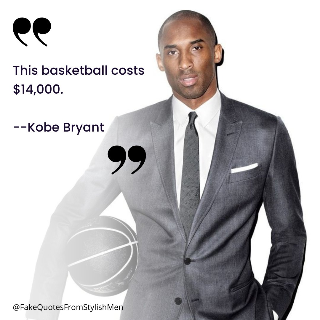 FakeStyleQuotes's tweet photo. Just because you make #Mamba #money doesn't mean you wanna pay Mamba prices. 

#kobebryant 
#mambamentality 
#basketball 
#NBA
#lalakers
#Lakers
#mambaforever https://t.co/Su3SPFDKdy
