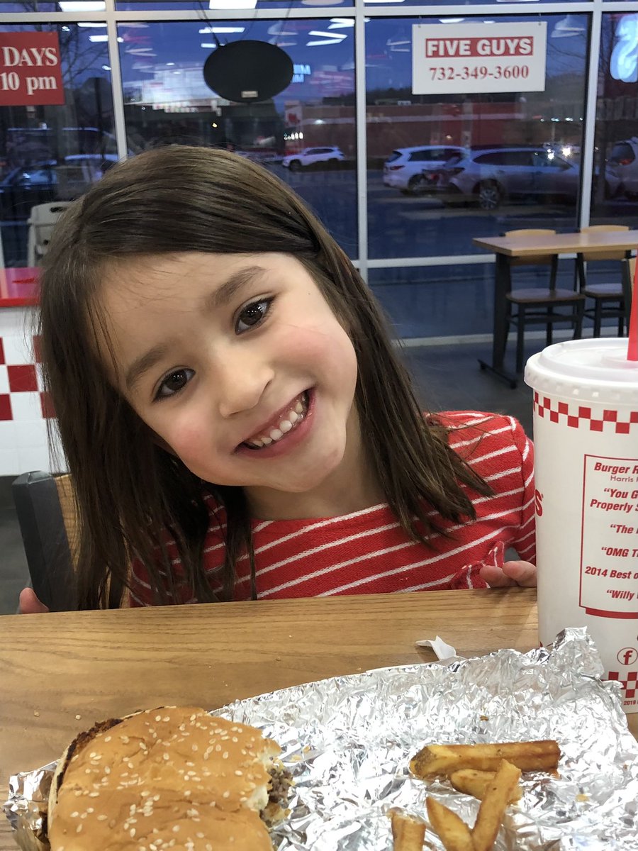 Daddy daughter date night. @FiveGuys @cmelias86 @ChristaElias #NFLDads