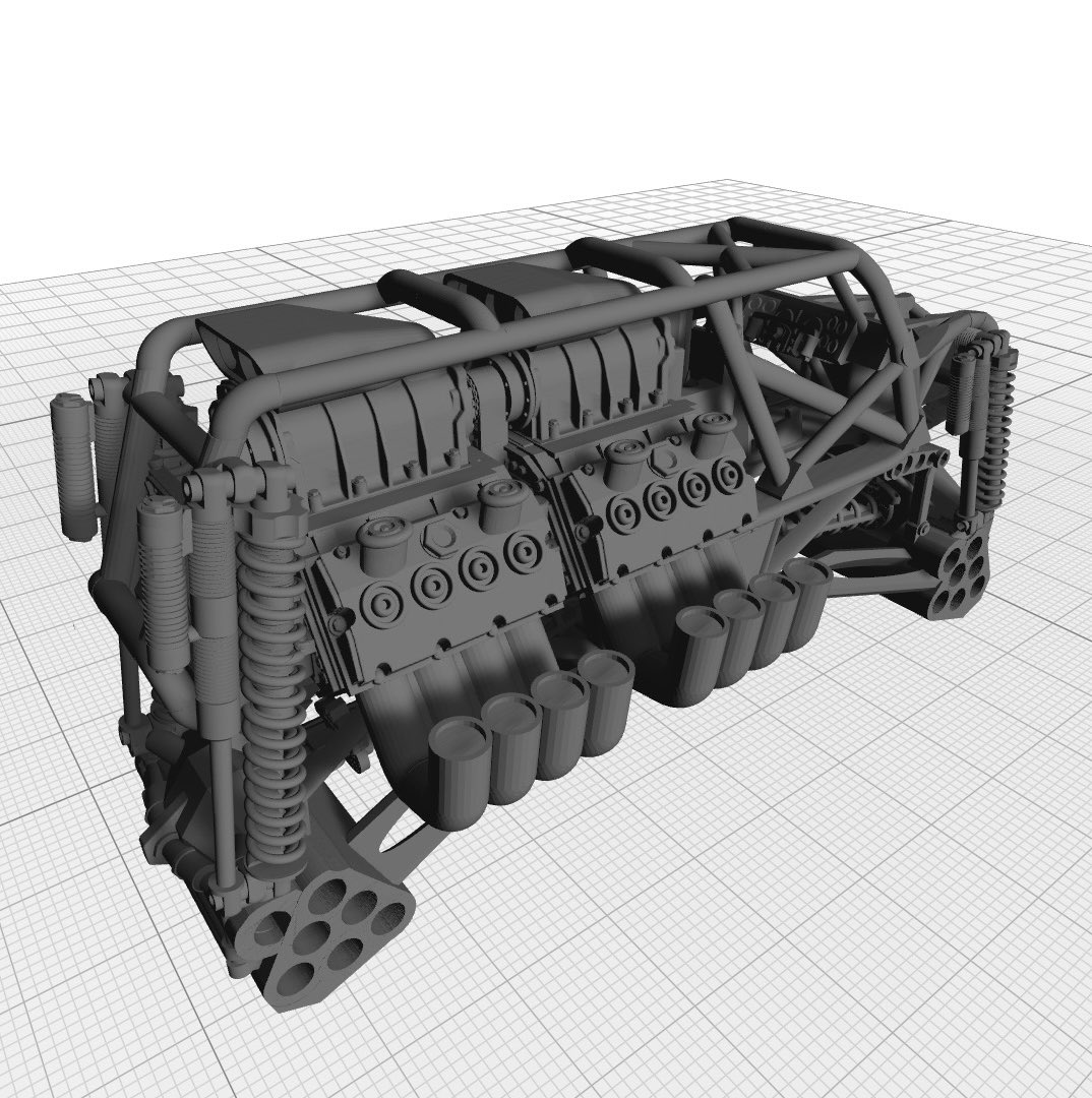 Billyhart's tweet photo. My annual #3DPrint post! Check out this model I created, printed and featuring parts from popular die cast brands like #HotWheels #SpinMasterMonsterJam Head to @MatterHackers for all the info and tips to get started on 3D printing! #Diecast #custom #MakerCommunity https://t.co/IvHb35yNTh