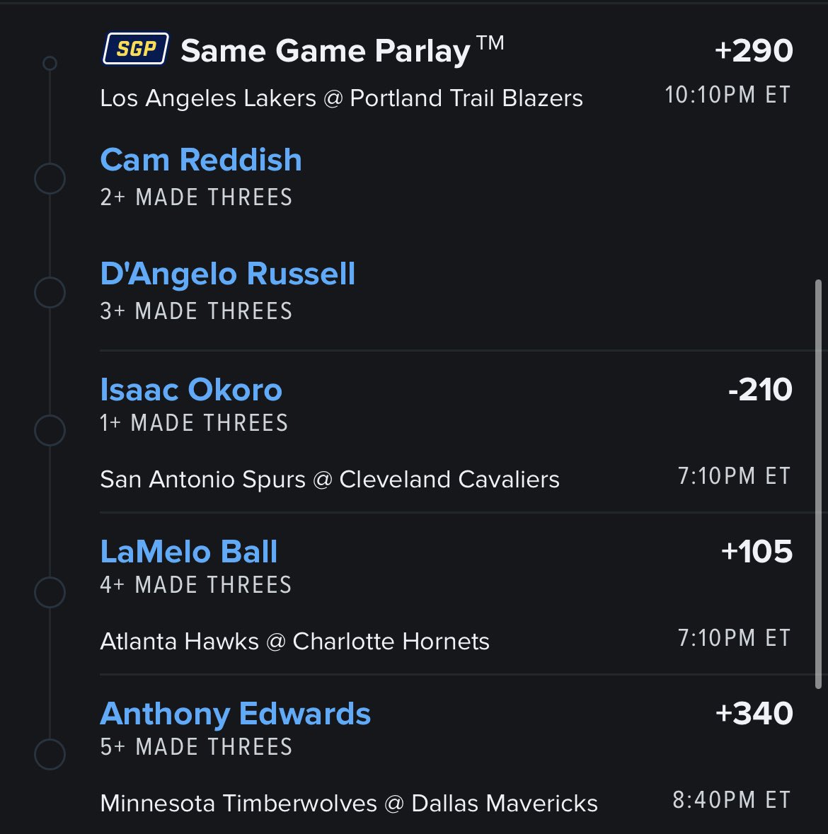 Barry_Bets329's tweet photo. Took a little break but I’m back… here’s a couple of slips I’ll be playing tonight, let’s start this week off right! 💸#HaveADay #gamblingtwitter #NBA https://t.co/65p4oqy7SH