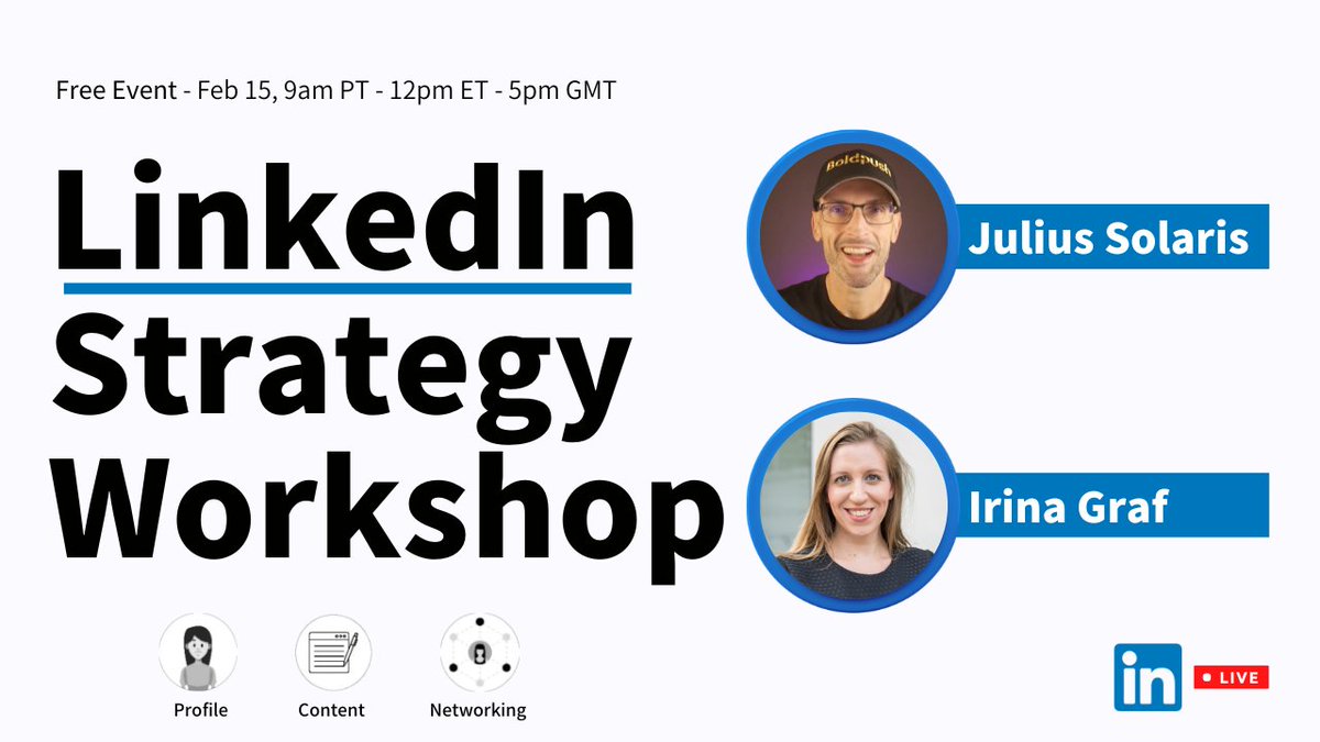 200 registered for our LinkedIn Strategy session. 
15 submitted their profiles for review. 

Helping out those who lost their job or want to use LinkedIn strategically.

Join us.