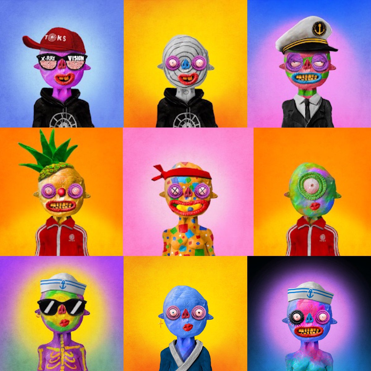 Artist #11 <a href="/TokBLOKK/">TokBLOK</a> His imagination using #Clay is next level! Definitely grab a <a href="/THETOKSNFT/">T O K S</a> and show your TOK off #Artistoftheweek #NFTartists