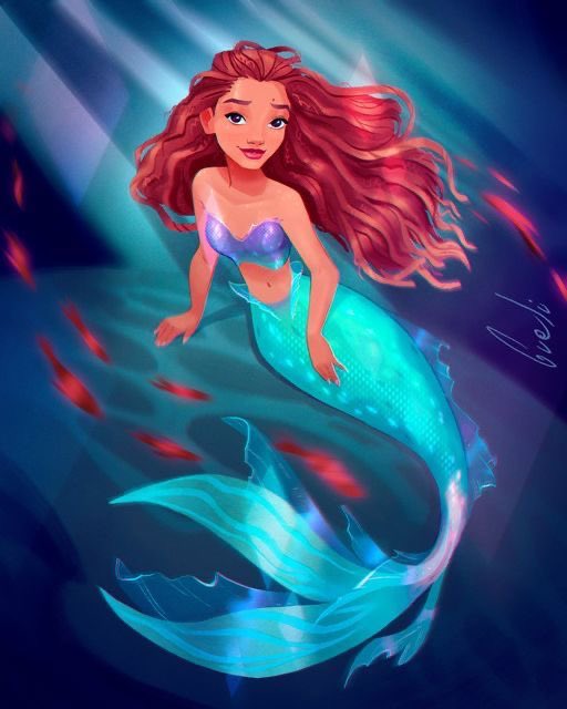Love this credit to the artist 😃😁!!!!!!!!!!!!!!!! #TheLittleMermaid #TheLittleMermaid2023 #thelittlemermaidliveaction