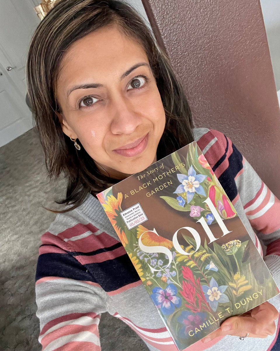 In a past life, I was a serious student/critic of #environmentalwriting & I’m thrilled to receive a copy of Camille Dungy’s SOIL—thank you @simonschuster! Dungy is a huge role model (her writing on motherhood saves me *every time). Out on 5/2, in time for Mothers Day. Preorder.🖤