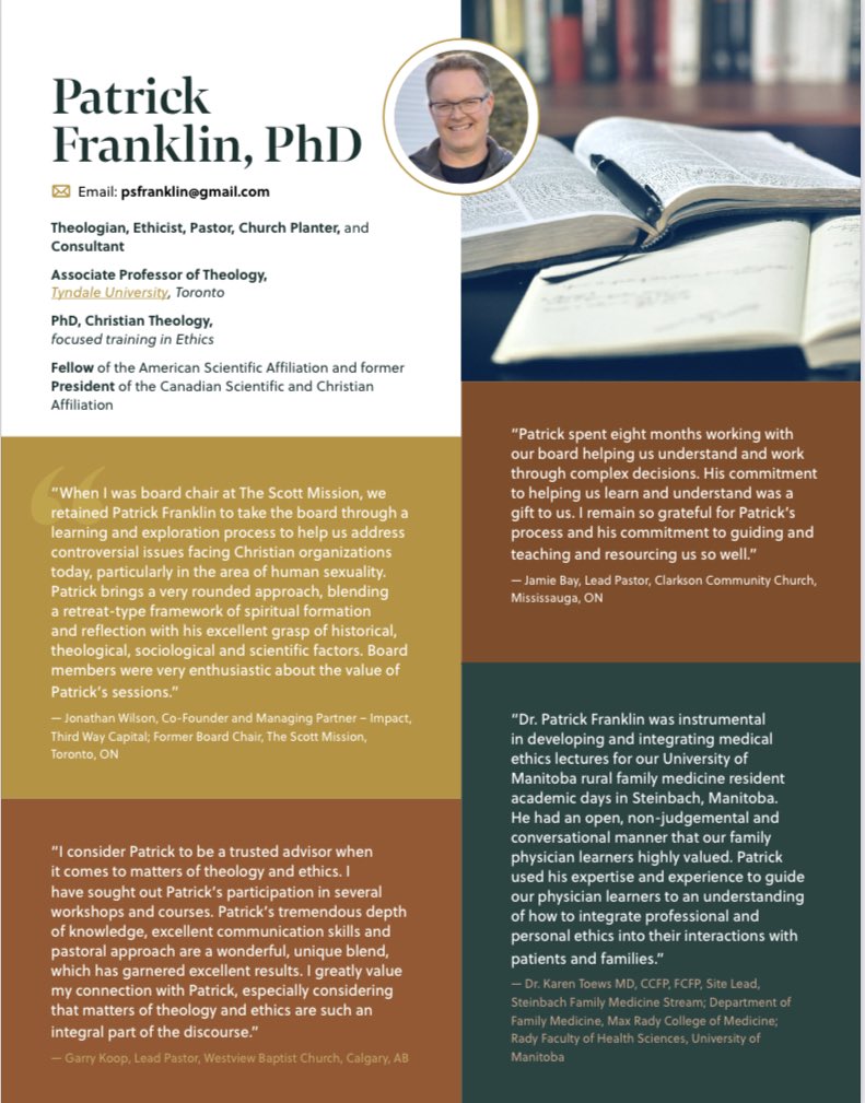 broadus_sandy's tweet photo. Ethical questions in ministry can be hard to navigate.

Patrick Franklin Phd will be running an online mini course for 6 weeks to discuss this topic.

Interested in more information? 
Email : psfranklin@gmail.com https://t.co/WCX7GgtJ6m