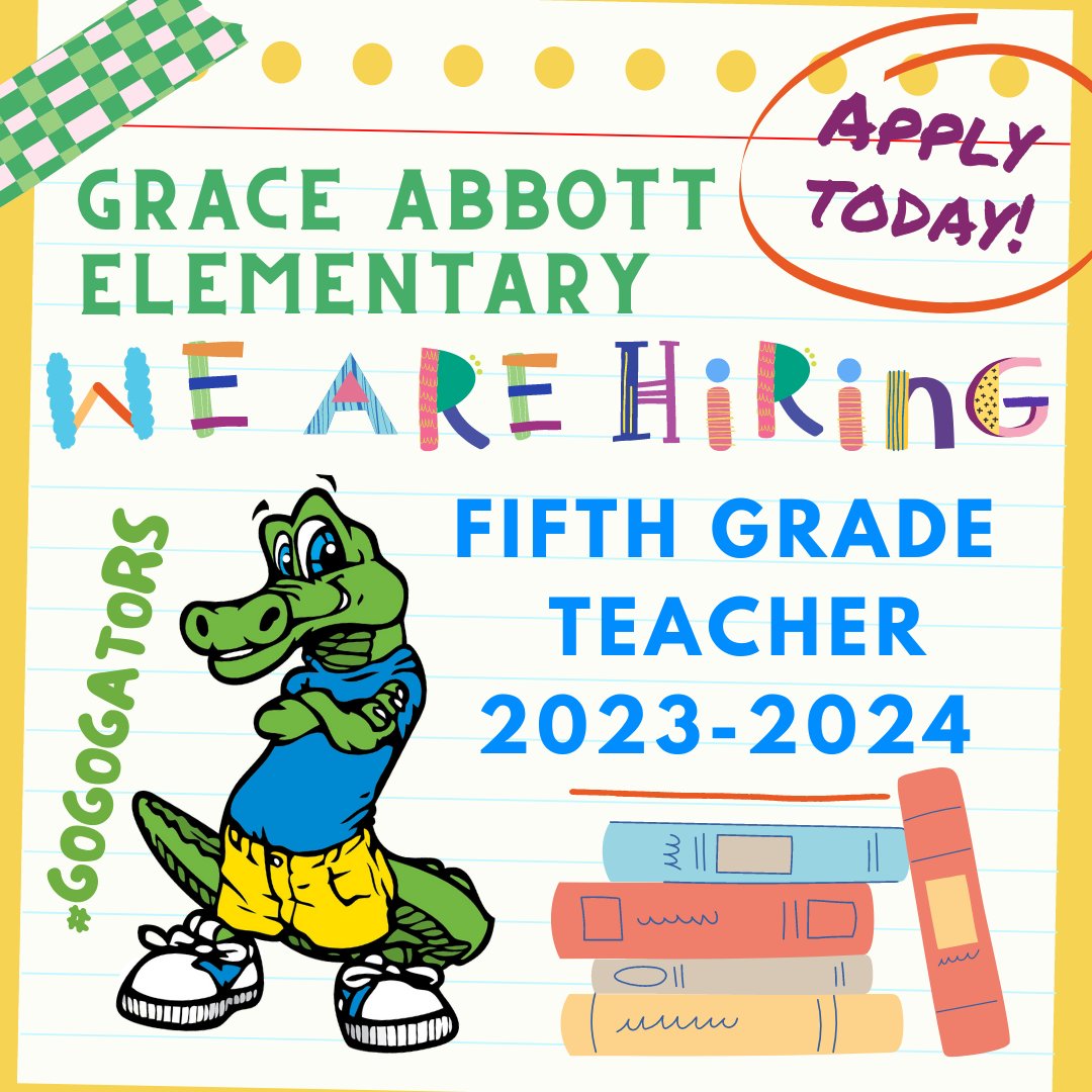 We are looking for a new GATOR! Come join our team! 🐊💚 #GoGoGators #SHINEwithMPS @MPSHR @mebuckman 
Apply Today: millard.tedk12.com/hire/ViewJob.a…