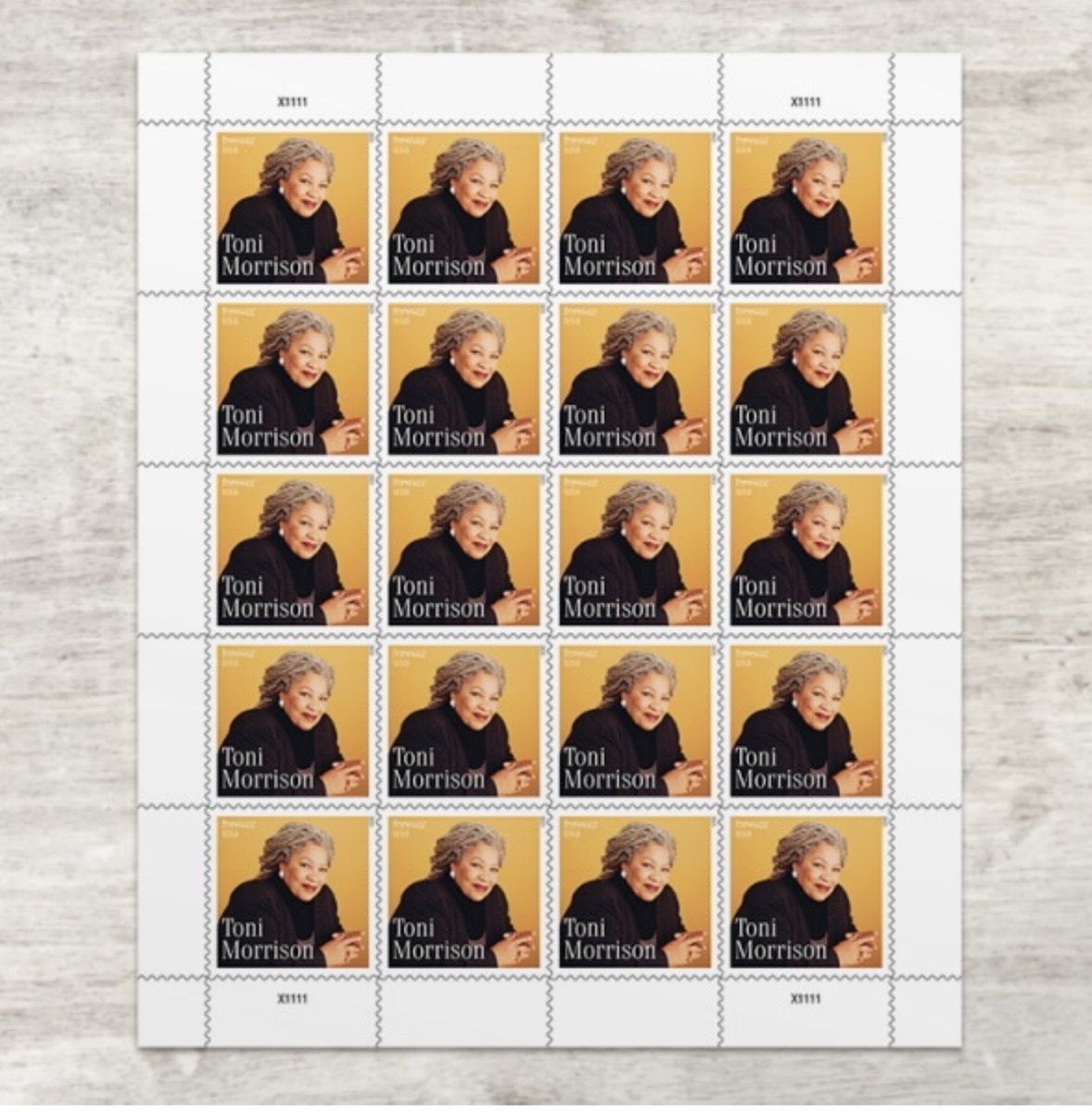 Ah, what a beautiful thing, over at <a href="/USPS/">U.S. Postal Service</a>, coming March 7. #ToniMorrison.