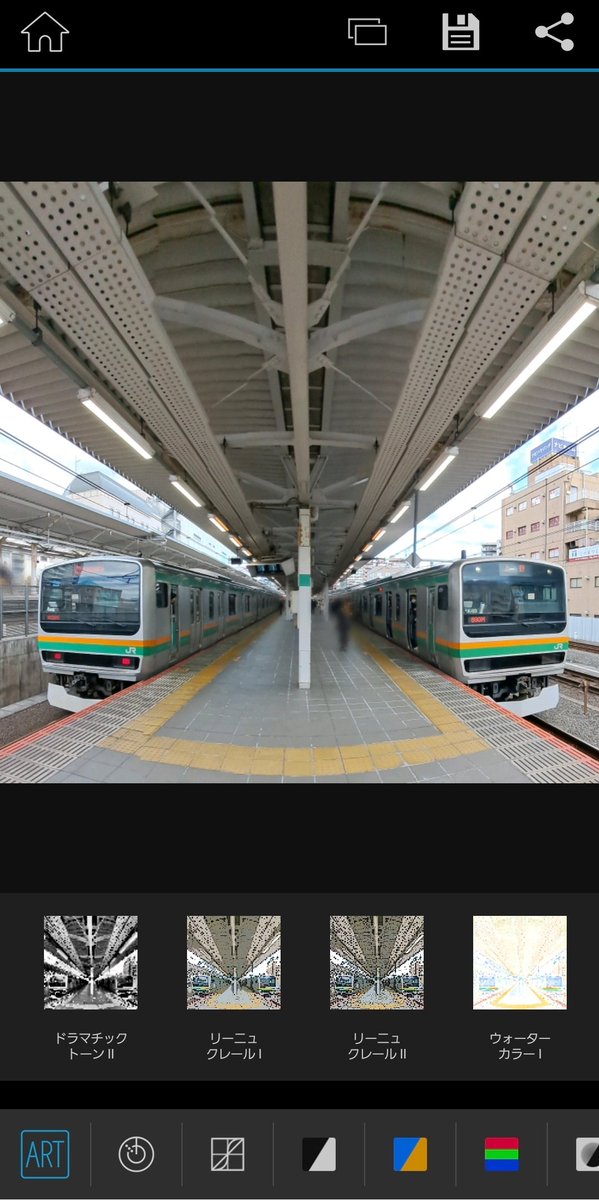 inemuri604's tweet photo. 今朝は小一時間電車に揺られての出勤なので、暇つぶしにスマホのパノラマモードでのカットを #OIShare のリニュークレール加工して遊んでます
加工しなければ中途半端な構図故ゴミ箱行きのカットの有効活用っすね
#写真好きな人と繫がりたい
#写真で伝えたい私の世界 https://t.co/b3rdX4Qzz0