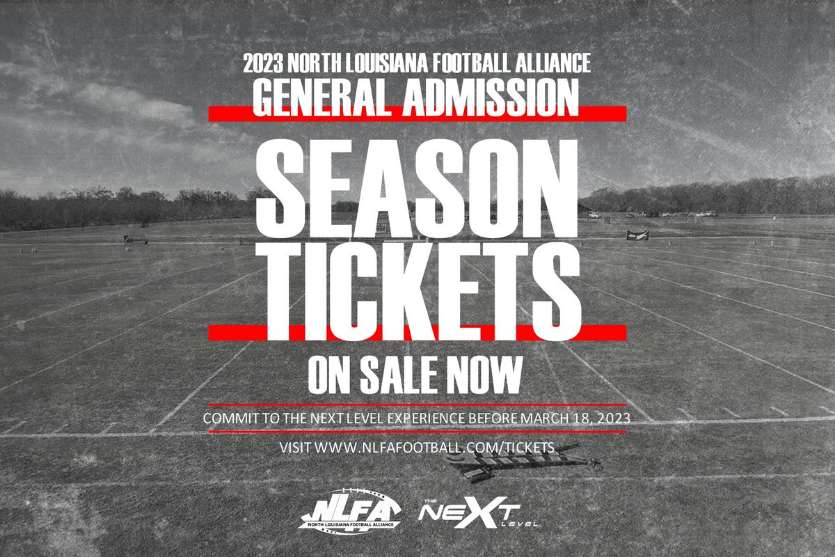 NLFAFootball1's tweet photo. Save the date! On March 18th, the NLFA will be taking the field for our 4th season, so make sure to head on over to our website to purchase your season tickets now! #nlfa2023 #NorthLouisianaFootballAlliance #TheNextLevelExperience #ninemanfootball
https://t.co/92UEt8x7GJ https://t.co/ddZDBr9Z5c